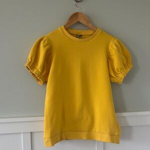 ASOS Yellow Puff Sleeve Top